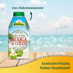 Pfanner Coconut Water Drink (8 X 500 ml)- Apă de nucă de cocos fără zahăr Naty Shop