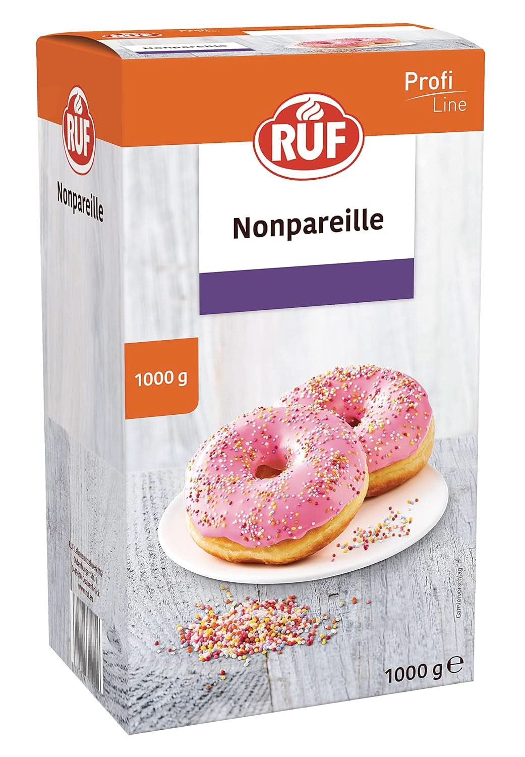RUF Sprinkles de zahăr colorat în culori curcubeu, 1 kilogram Sprinkles Naty Shop Nonpareilles