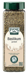 - Basilikum gerebelt | Mediterranes Gewürzkraut für Großverbraucher | Mit praktischem Streuaufsatz | 150 g im großen Streuer