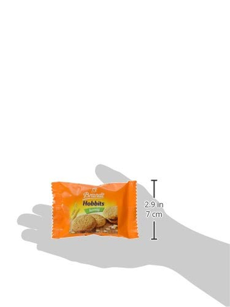 Brandt Hobbits Crunchy - 2 pachete - Cutie de catering cu 60 de pachete - Biscuiți integrali cu conținut ridicat de fibre și fulgi de ovăz (60 x 22,8 g)