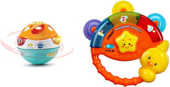 Vtech Baby 3-in-1 Magic Music Ball, de la 9-36 luni & Baby Music Fun Tambourine - Jucărie electronică cu muzică și efecte sonore - Pentru copii cu vârsta cuprinsă între 9-36 luni Jucarii Bebe Naty Shop Titlu implicit
