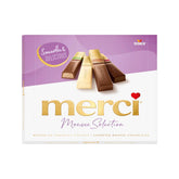 merci Finest Selection Mousse au Chocolat Variety – 1 x 210 g – Specialități Exquisite Mousse de ciocolată – Praline umplute și neumplute