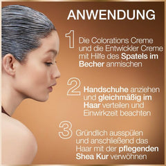 GOOD Permanent Hair Colour 7.43 Turmeric Copper - Colorare fără amoniac, până la 100% acoperire gri + True Treasures Hair Serum, cu miere de salcâm pentru mai multă strălucire și suplețe Vopsea pentru par Naty Shop