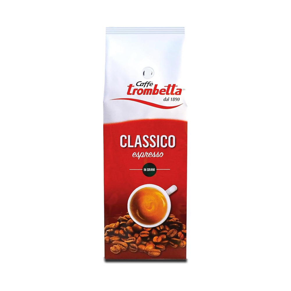 Caffè Trombetta Italia Cafea boabe de cafea prăjită, clasică, 1 Kg Cafea Naty Shop Classic