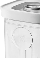 ZWILLING FRESH & SAVE CUBE Box, dimensiune 2M, Cutie de depozitare modulară și stivuibilă, depozitare ermetică și vidabilă, lavabilă în mașina de spălat vase, transparentă Cutii depozitare alimente Naty Shop