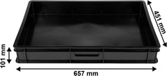 Sistem de propagare GW-285 format din tavă profesională pentru apă GW657, covoraș capilar asortat (absorbție de apă 3L pe mp) și tavă pentru ghivece cu 285 de ghivece (23x23mm, 54mm înălțime) în dimensiune Euro (600 x 400mm)