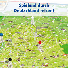 Ravensburger Family Game 26492 - Turul Germaniei - Clasic pentru familii, pentru vârste de 8 ani și peste - Joc de petrecere, Călătorie prin Germania, Joc de societate pentru până la 6 jucători, vârste de 8 ani și peste