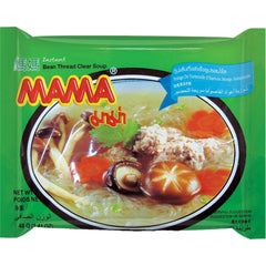 Supă clară cu tăiței instant din sticlă MAMA – Mâncare delicioasă și rapidă cu arome orientale – Bucătărie thailandeză autentică – 30 x 40 g