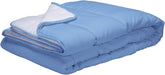 Pikolin Home - Plapumă reversibilă 300 G - Umplutură nordică bicoloră - Pentru pătuț 60 - Umplută cu pene, caldă, respirabilă, albastru/alb, 100 X 120 cm Plapumi si pilote Naty Shop Titlu implicit