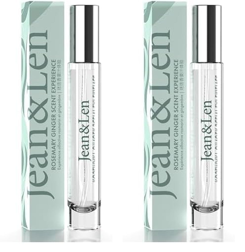 Jean & Len Scent Experience Rosemary & Ginger, Apă de toaletă cu aromă de rozmarin și ghimbir, Mini parfum practic, Ideal pentru călătorii, Sticlă de înaltă calitate, 10 ml