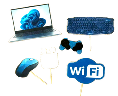 Set decoratiuni comestibile, Gamer Decoratiuni din Pasta de Zahar Nati Shop