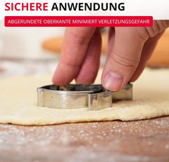 Formă de biscuiți Westmark Sparrow – Formă de biscuiți din oțel inoxidabil – Formă precisă pentru biscuiți, aluat și multe altele – Forme de biscuiți pentru Paște și Crăciun, 8 cm