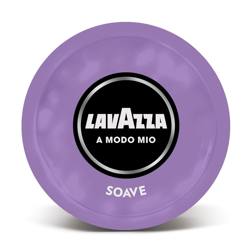 Lavazza, A Modo Mio Soave 256 Kaffeekapseln, für einen leichten und eleganten Espresso mit aromatischen Noten von Blumen, 100% Arabica, Intensität 5/13, mittlere Röstung, 16 Packungen mit je 16