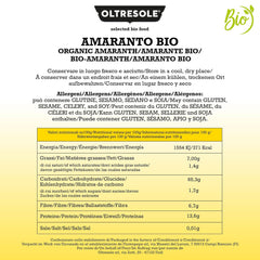 Amarant organic 5 kg, boabe crude în boabe, semințe din culturi organice controlate, bogate în fibre, minerale și vitamine, pachet economic