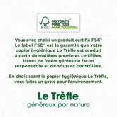 Hârtie igienică Maxi Douceur - 36 de role maxi - 72 de role clasice - grosime dublă - ambalaj din plastic reciclat 80%