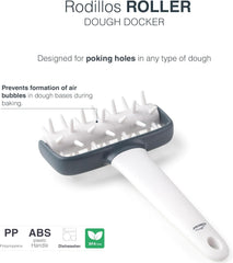 - 68802 - Burete de bucătărie, rolă pentru tamponare, rolă pentru paste, previne bulele în aluat, mâner ergonomic, 100% detașabil, lavabil în mașina de spălat vase, polipropilenă, fără BPA, 12x19,5 cm