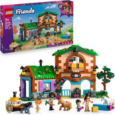 LEGO Friends Ponyhof & Stall - Bauset mit 4 Minipuppen, 3 Pferdefiguren, Einer Katze und Zubehör inklusive Bürsten, Heu und Karotte - Geburtstagsgeschenk für Mädchen ab 7 Jahren - 42654