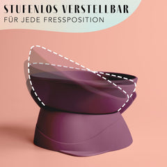 Bol pentru pisici ne&no® din silicon cu înclinare reglabilă | Bol pentru hrănirea pisicilor ridicat | Bol pentru hrana pisicilor