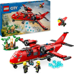 LEGO City Firefighting Plane, Set de pompieri cu avion jucărie pentru copii, set de construcție cu 3 figuri de pompieri și decor de incendiu, idee excelentă de cadou pentru băieți și fete de la 6 ani 60413 Seturi de constructie Besuche den LEGO-Store Singur