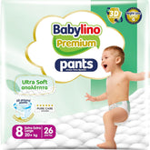 Pantaloni Premium Mărimea 8 cu Filtru Ultra-Moale, XXL (20+ kg), 26 bucăți