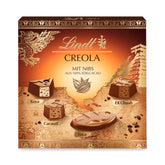 Lindt Ciocolată | Cutie Praline Creola | 165g | 15 praline în 4 sortimente delicioase, fabricate din cacao 100% fină, fără alcool | Set cadou Ciocolată