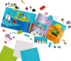 Set creativ LEGO Classic pentru construcție și joacă - set cu cărămizi colorate - construiește o casă, un câine, o mașină amuzantă, o claviatură de pian și un curcubeu - set de artizanat pentru băieți și fete de la 5 ani Seturi de constructie Besuche den LEGO-Store