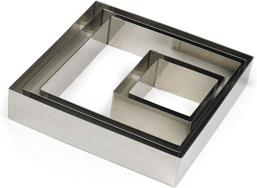 863322/Formă de biscuiți, formă pătrată, oțel inoxidabil, 12 cm