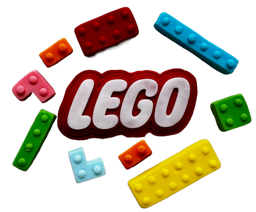 Set decoratiuni comestibile, LEGO Decoratiuni din Pasta de Zahar nati