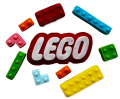 Set decoratiuni comestibile, LEGO Decoratiuni din Pasta de Zahar nati