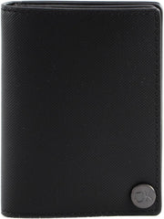 Calvin Klein CK CLEAN PQ COVERED CARDHOLDER Portofel pentru bărbați, negru (Ck Black), OS Portofel Barbati Naty Shop