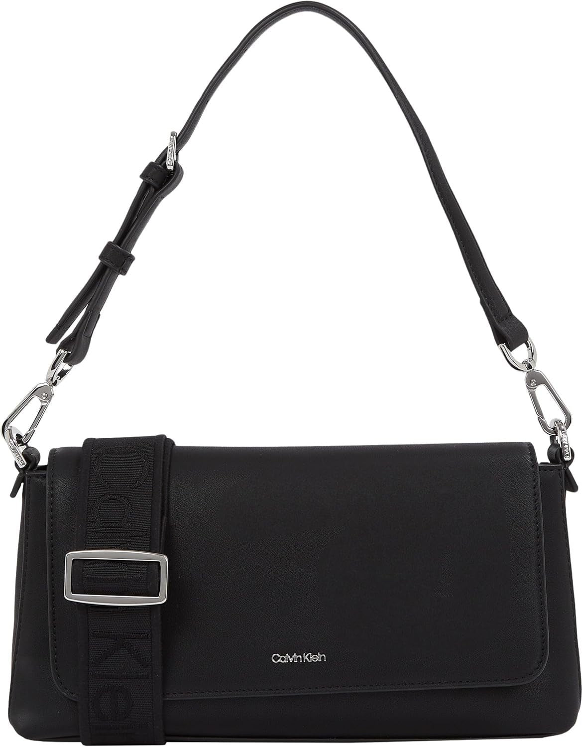 Calvin Klein Women's Shoulder Bag Must Convertible Detachable Strap, Black (Ck Black), One Size Genti Femei Naty Shop Titlu implicit