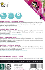 Flori de mac Buzzy Mix de mac Somniferum