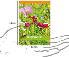 FLORTUS Pajiște cu flori sălbatice pentru cadouri de petrecere (100 bucăți) | Amestec de semințe de flori pentru albine și insecte ca cadouri de mulțumire și cadouri promoționale