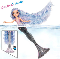 Mermaze Mermaidz - ORRA - Meerjungfrauen Puppe mit Farbwechsel-Funktion und Buntem Haar - Inkl. Glitzer-Haargel und Accessoires zum Stylen und Frisieren - Zum Sammeln - Für Kinder ab 4 Jahren