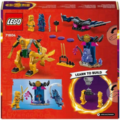 LEGO NINJAGO Arin's Battle Mech, jucărie Ninja pentru copii cu vârsta de peste 4 ani Cu figuri Incl. Arin cu mini katana, figurine de acțiune și mech-uri, cadou mic pentru băieți și fete 71804 Seturi de constructie Besuche den LEGO-Store