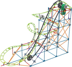 K'NEX 51438 Typhoon Frenzy Roller Coaster, 2-in-1 Model Colourful Construction Set for Boys and Girls, 19 Foot Toy, 640 Piece Kids Building Set for Children Aged 9 Years +