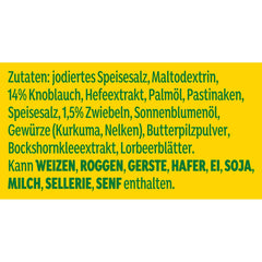 Knorr Würzmischung Knoblauch Aromat für schnelle Gerichte zum Würzen und Verfeinern von Pasta, Pizza, Gemüse und mehr 90 g