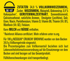 Nestlé NESQUIK Crunchy Brownie, cereale crocante pentru micul dejun cu bucăți de ciocolată și o formă inovatoare pentru un plus de crocant, pachet de 7 (7 x 300g)