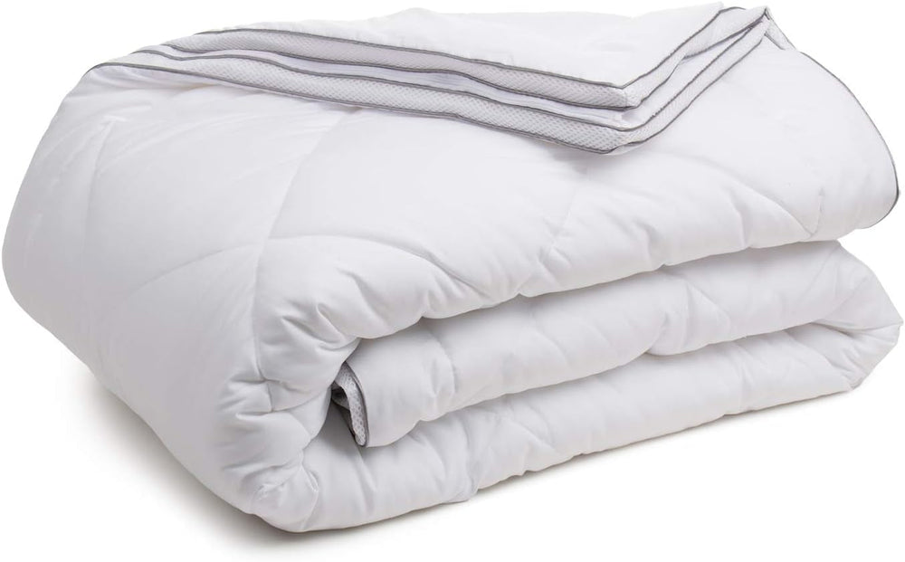 Gözze - Plapumă 4-sezoane, set de 2, plapumă de vară + plapumă de toamnă/primăvară, plapumă respirabilă cu bandă climatică, 135 X 200 Cm - Alb Plapumi si pilote Naty Shop 135 X 200 Cm Plapumă 4-sezoane