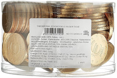 Theobroma Goldgeld Schokoladen Euros, Lose Münzen in Der Dose, 1Er Pack (1 X 1 Kg) Naty Shop