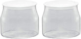 Borcan de schimb Rommelsbacher JG 1 pentru preparatorul de iaurt și cremă de brânză JG 80-1,2 litri, cu capac (pachet de 2) Cutii depozitare alimente Naty Shop Transparent/alb 1 bucată (pachet de 2)