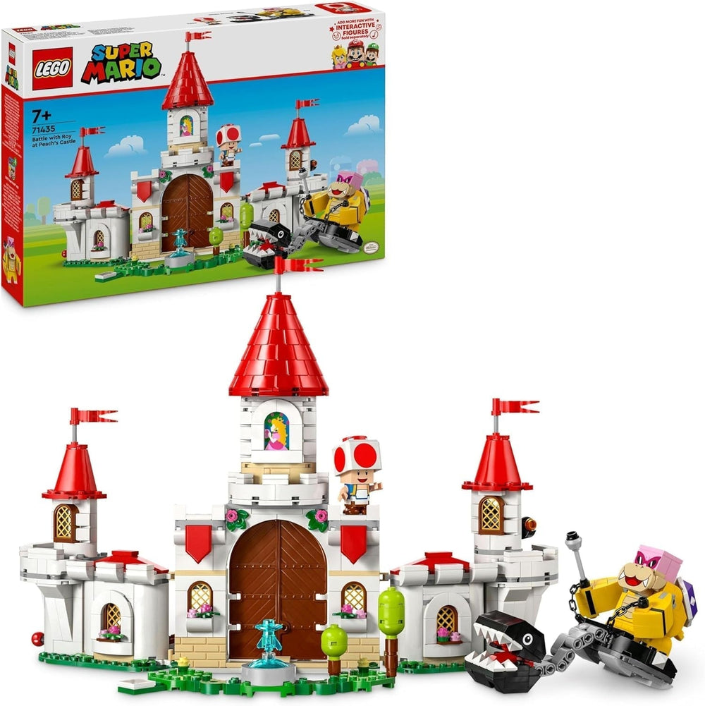 LEGO Super Mario Înfruntare cu Roy la Palatul Ciupercilor, set de aventură cu personaje Nintendo, cadou pentru fete, băieți și gameri de la 7 ani 71435 Seturi de constructie Besuche den LEGO-Store Titlu implicit