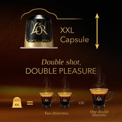 L'OR Barista Kaffeekapseln Ristretto, exklusiv für L'OR Barista Maschinen, 5er Pack, 5 x 10 Kapseln