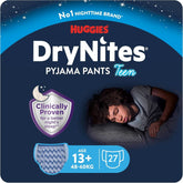 Huggies Drynites Nachtwindeln Bei Bettnässen, Für Jungen Ab 13 Bis Ca. 17 Jahre (48-60 KG), 27 Stück (3X9), Monatspack, Windel-Pants Naty Shop Default Title