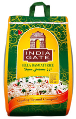 INDIA GATE Orez Sella Basmati, prefiert (din India, bob lung fin), aromat, pachet vrac - 1 pachet (1 x 1 kg)