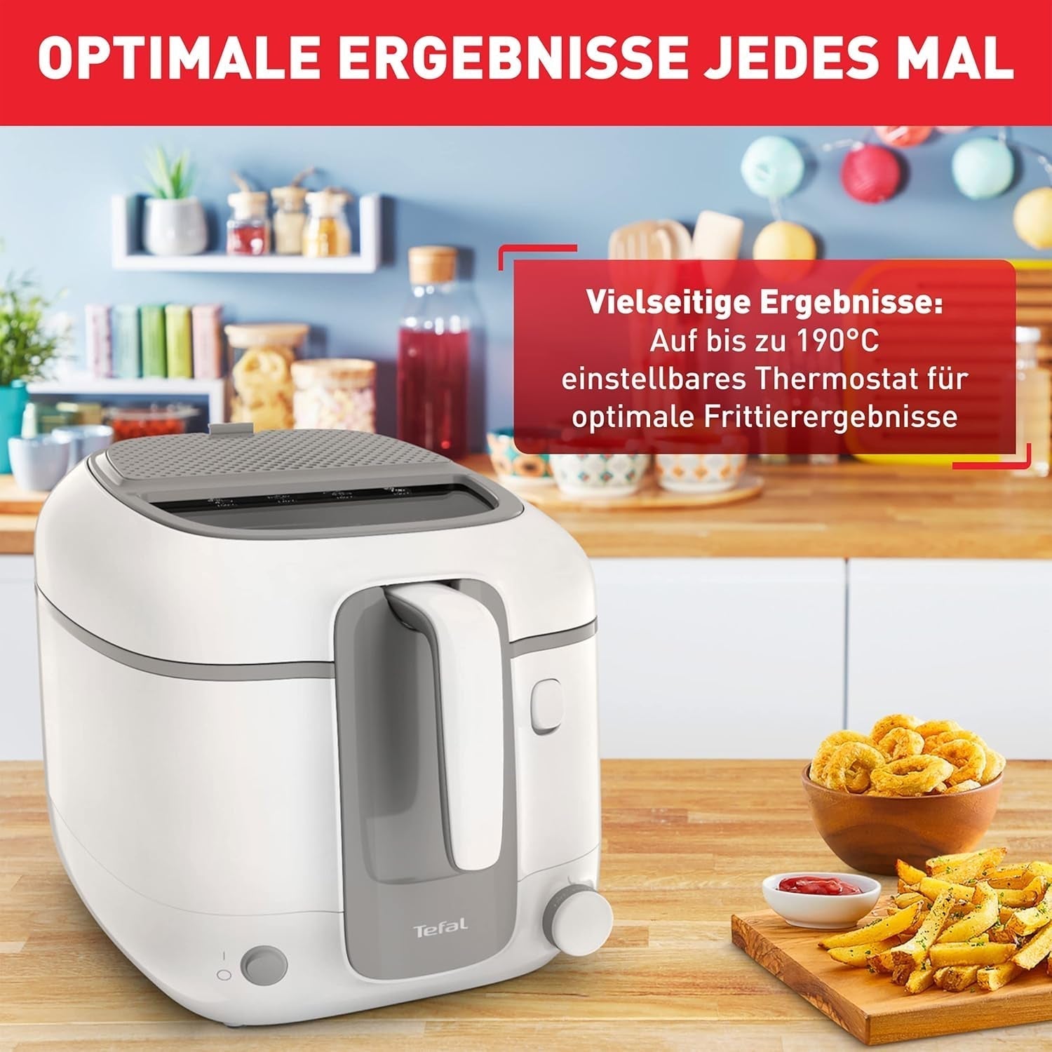Friteuză Tefal Super Uno Access, capacitate 2,2 L, piese rezistente la mașina de spălat vase, filtru de mirosuri Electrocasnice Naty Shop