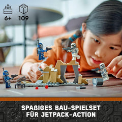 LEGO Star Wars: Mandalorian Ambush on Mandalore Battle Pack, jucărie de construcție de aventură pentru copii, set de acțiune de colecționat, idee de cadou pentru băieți și fete 75373 Seturi de constructie Besuche den LEGO-Store