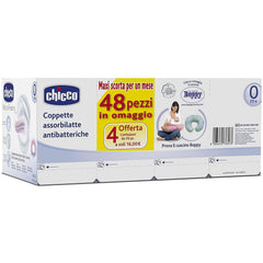 Chicco tampoane de protecție pentru mameloane, antibacteriene, 4 săptămâni, 120 bucăți Accesorii Hrana si Alaptare Bebe Naty Shop