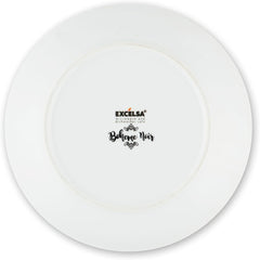 Excelsa Boheme Noir Teller-Set, 18-teilig, Porzellan, Schwarz