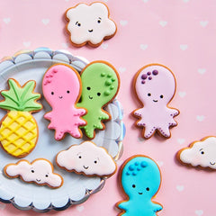 Pixuri colorante alimentare Funcakes Red: Pixuri comestibile pentru fursecuri, prăjituri, fondant și multe altele, ideale pentru personalizare, certificate Halal